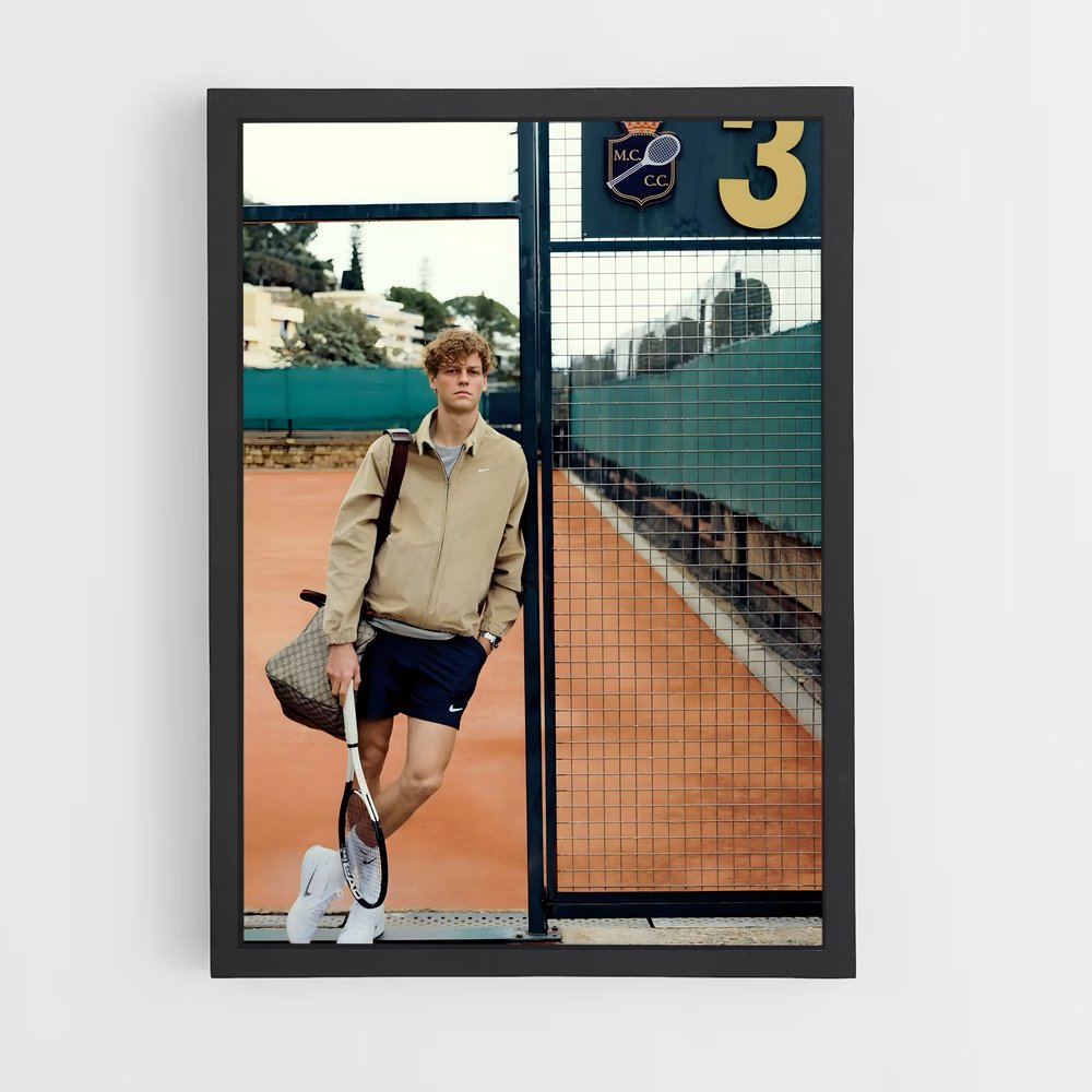 Poster Jannik sinner – affiche Tennis (vue 2)